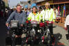 Triumphant Trio on Monterey Wharf